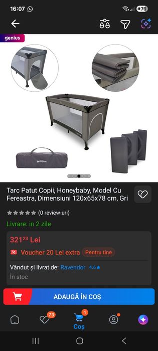 Patut/ țarc pliabil copii