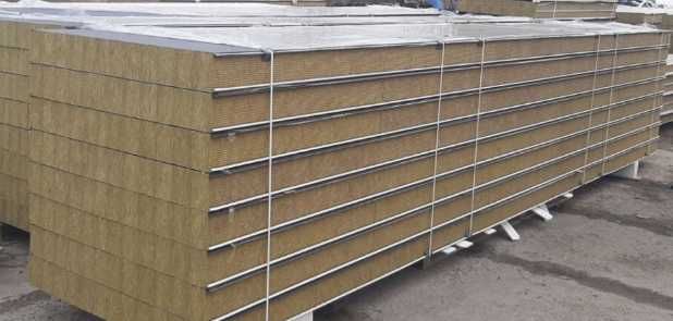 Mineral junli sendvich panellar/Сэндвич-панели с минватой