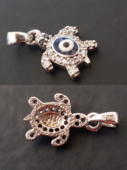 Сребърна Висулка Костенурка/925