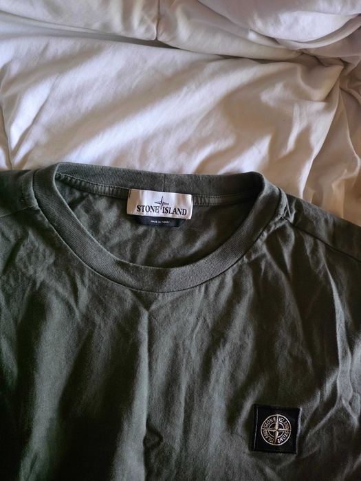 Нов STONE ISLAND Compass Patch Logo Мъжка Тениска С Яка Ежедневна Раз.L