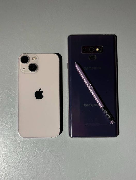IPhone 13 mini , Samsung galaxy note 9
