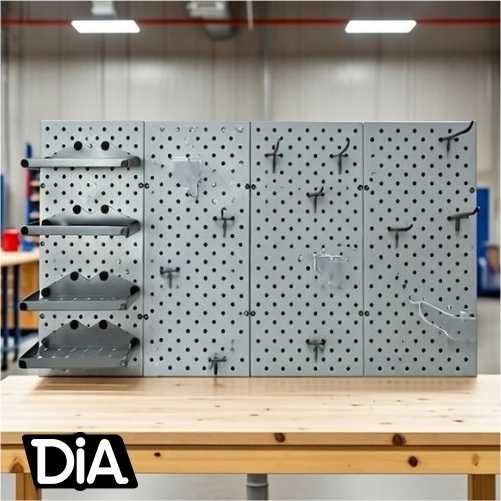 Teshilgan panel, перфопанель, do'konda ilgaklar uchun panel