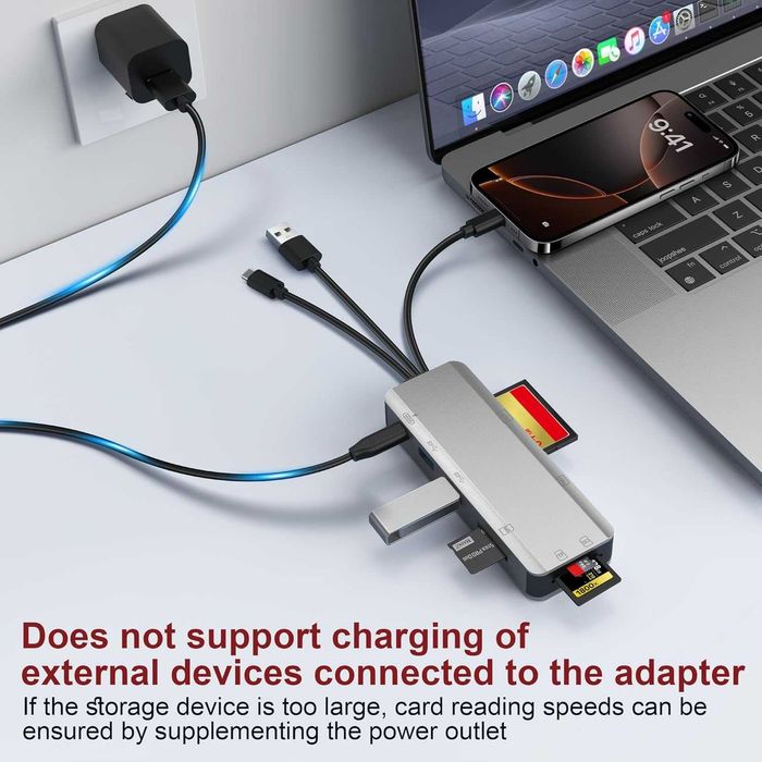 8-в-1 адаптер за четец на SD карти