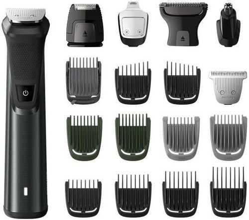 Aparat de tuns barba, par, faţă, cap şi corp si all-in-One Philips Multigroom Series 7000 DualCut 18 in 1