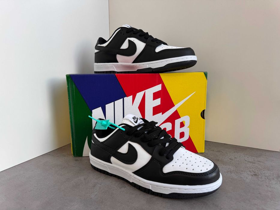 Adidași Nike AIR Dunk Panda, Unisex, NOI - Cu Cutie / Accesorii