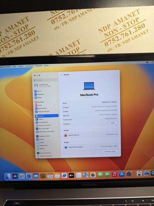 NDP Amanet Braila Macbook Pro 2017(60876)