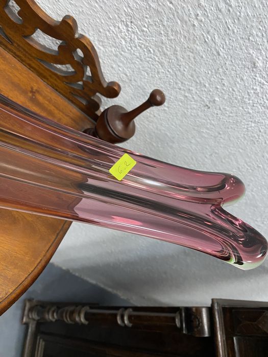 Фруктиера от разноцветно духано стъкло Мурано Италия 1960 1970