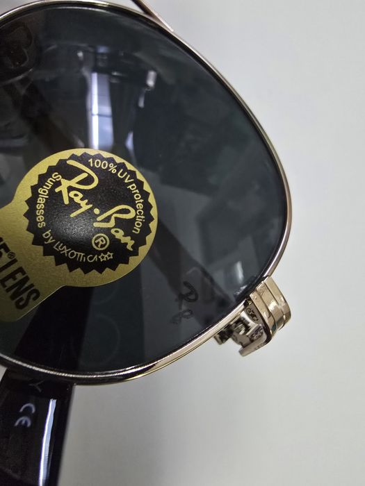 Ochelari de soare Rayban 5904, noi, lentila sticla, rama aurie
