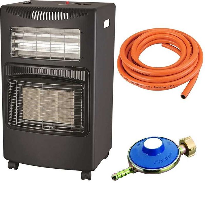 Soba pe gaz si electric tip semineu soba camping Noua Meva Deluxe