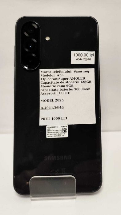 (AG 35)Telefon Samsung A36  5G  b.4044.2 /46 - 1000Lei Garantie 2 ani!