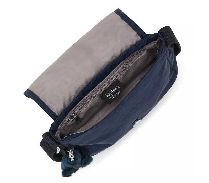 Сумка Kipling новая синяя с брелком