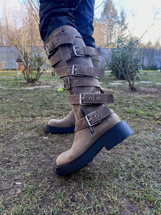 Cizme inalte din piele naturala Zara