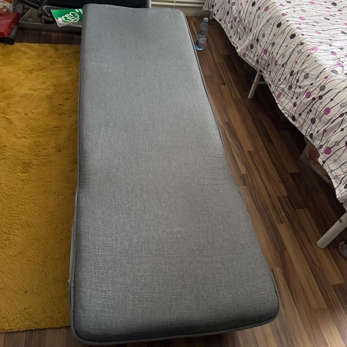 Fotoliu pat 2 in 1-gri deschis