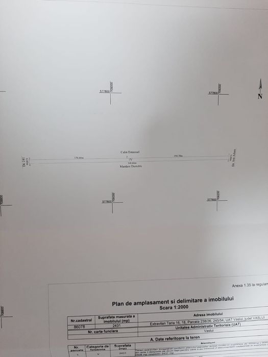 Teren Ion Adam Vaslui in spatele spitalului judetean fosta ferma 3