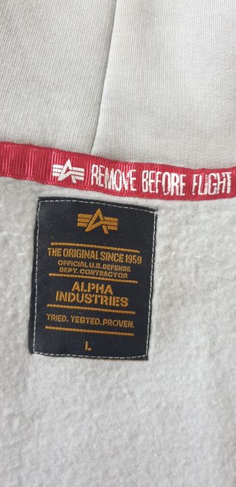 Alpha Industries Cotton Hoodie / L НОВО! ОРИГИНАЛ! Мъжки Суитчър