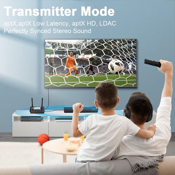 1Mii B03Pro+ Bluetooth Transmitter Receiver Certified LDAC for TV Home Stereo