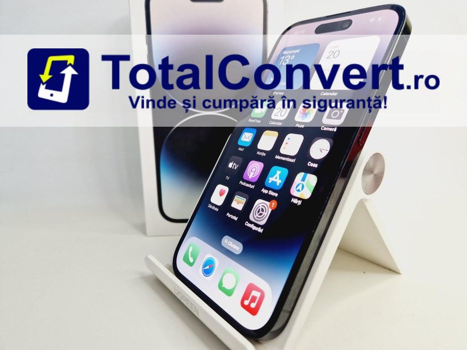 Apple iPhone 14 Pro 128GB Space Black 6GB, Garantie 24 luni | #D87684