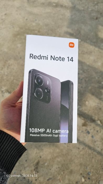 Xiaomi Redmi Note 14 128 GB. Yangi ishlatilmagan