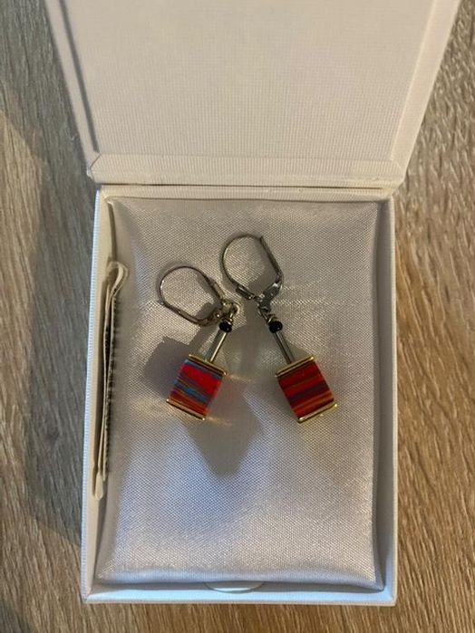 Комплект колие и обици с камъни Coeur de Lion