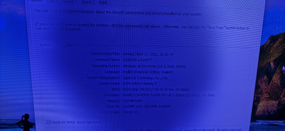 Vand calculator  I 7 -8700 3.2 GhZ