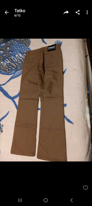 Дамски кафяви дънки