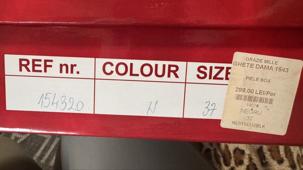 Ghete piele imblanite