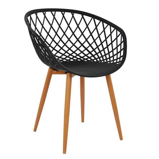 ARIADNE - Стол с подлакътници, метални крака, седалка от полипропилен - за хотели, летни градини, плажове , басейни и ресторанти