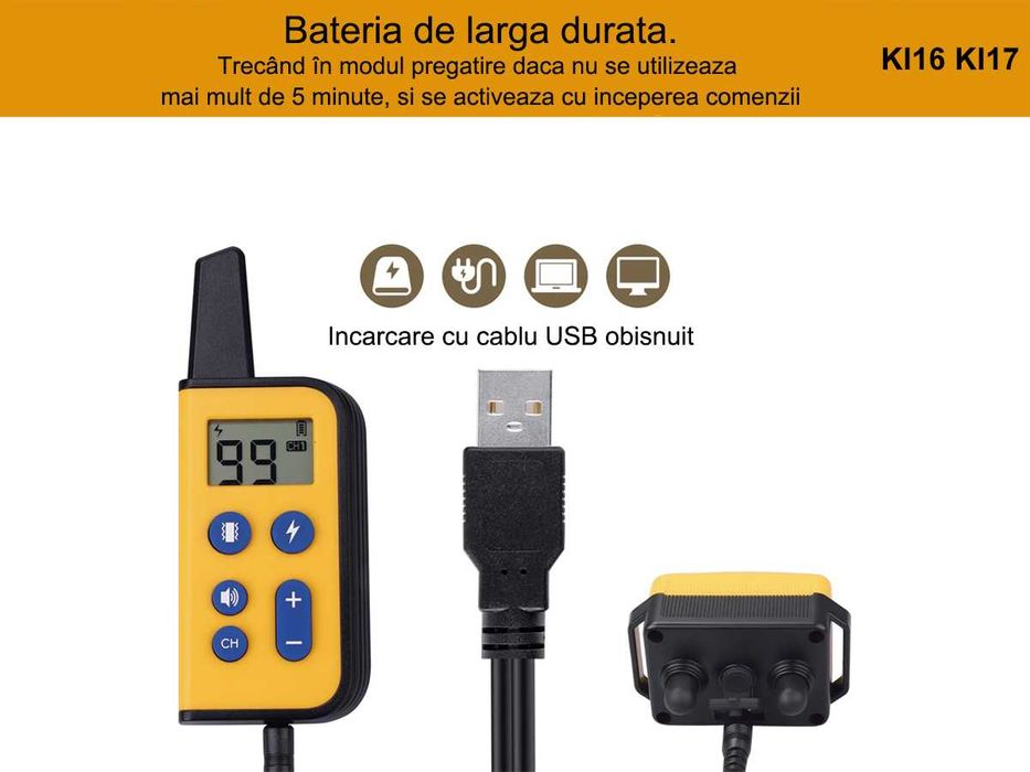 Zgarda Еlectrica Аntilatrat Caini Mpermeabila Dresaj Vibratie  500 m