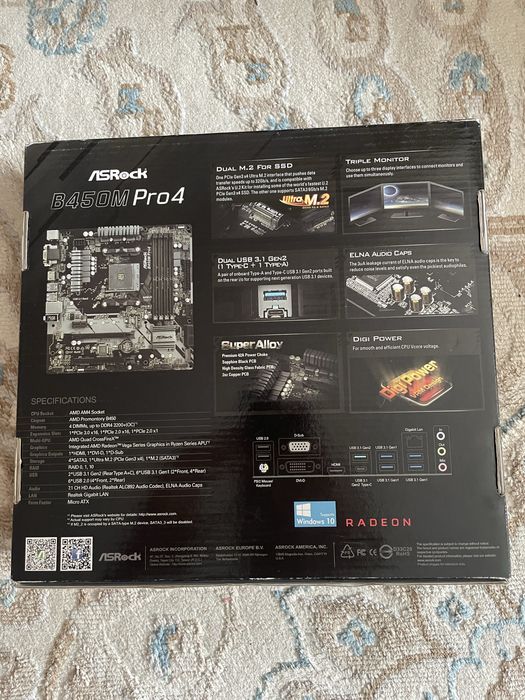 Asrock b450m pro4