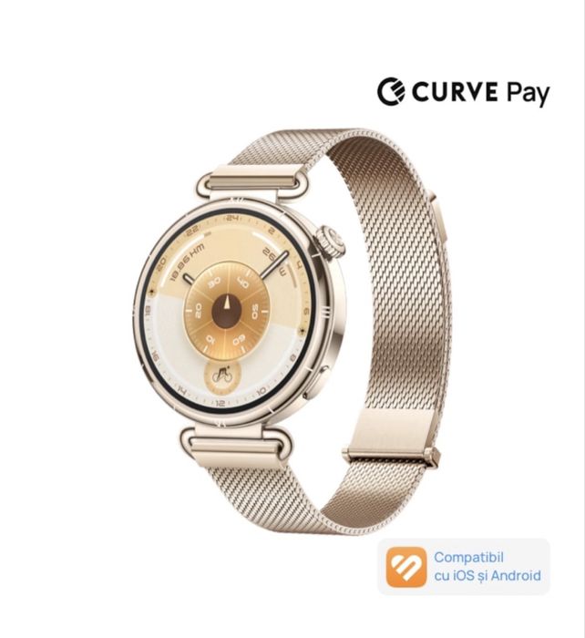 Ceas Huawei Watch GT 6 Elegance Gold, Cutie