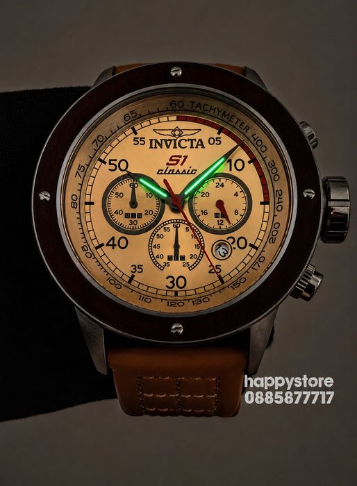 INVICTA S1 Rally Classic Brown 49 mm, Инвикта нов ръчен часовник