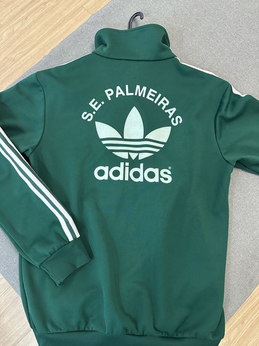 Adidas  Track Top Jacket Mens Large Originals Palmeiras Green Brazil World Cup
