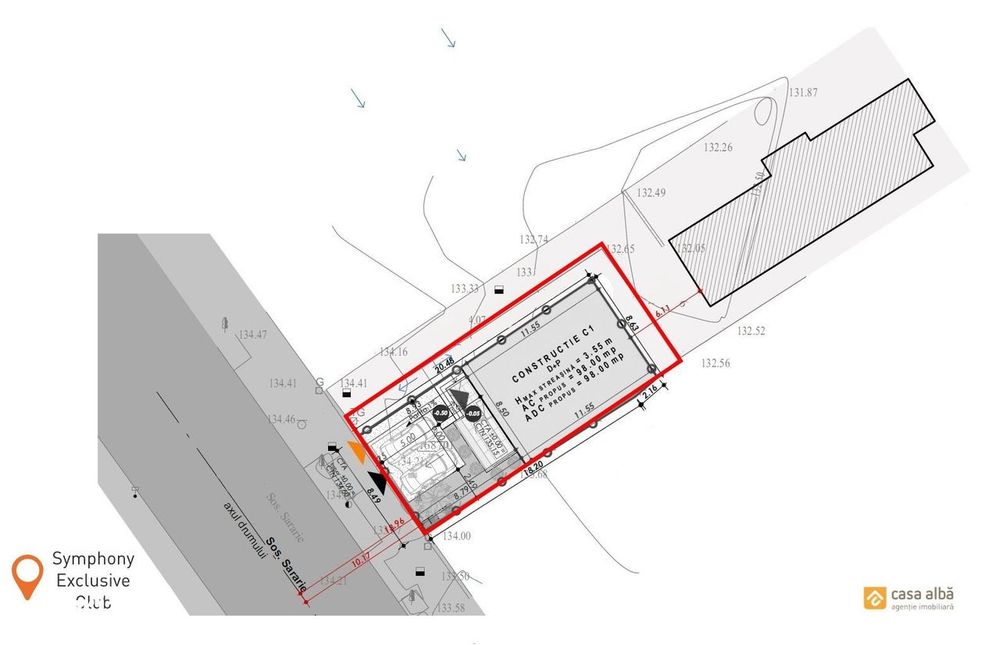 Sararie - vis-a-vis de Exclusive, teren 239mp cu autorizatie casa D+P