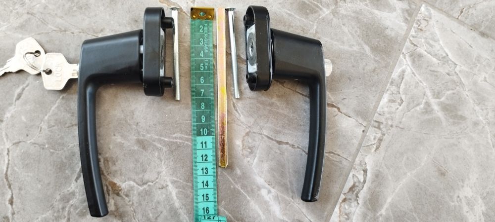 Аллюминевые ручки 2шт с замком