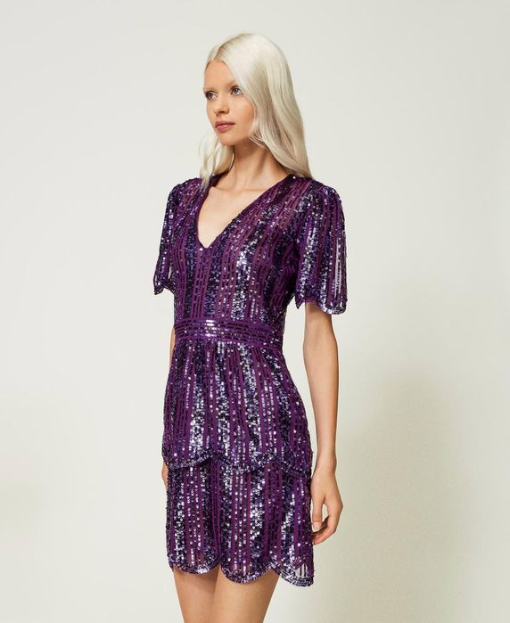 Къса рокля с пайети Twinset,44 M,ново с етикет!