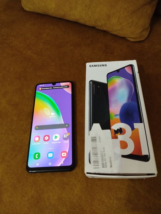 Samsung Galaxy A31 full box, 4gb RAM 64gb gb interna