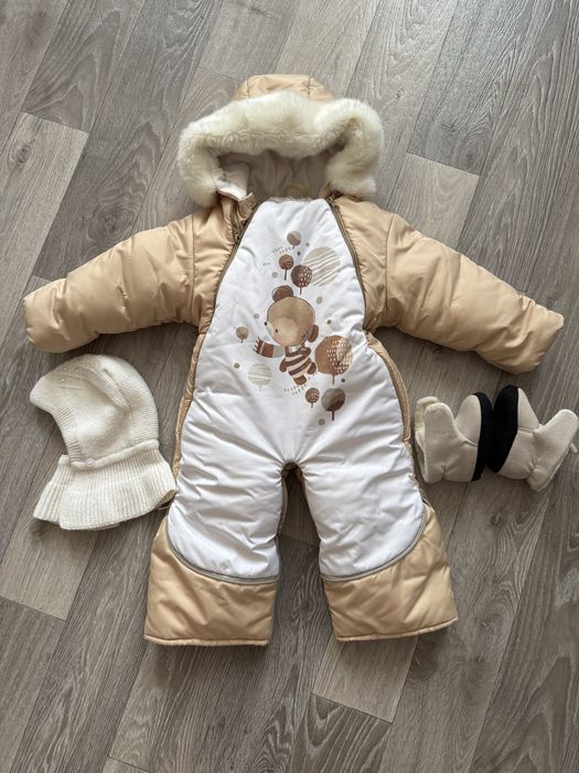 Детский зимний комбинезон-трансформер