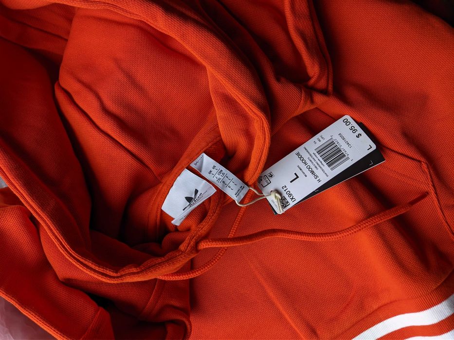 adidas Heavyweight Shmoofoil Pullover Hoodie Collegiate Orange