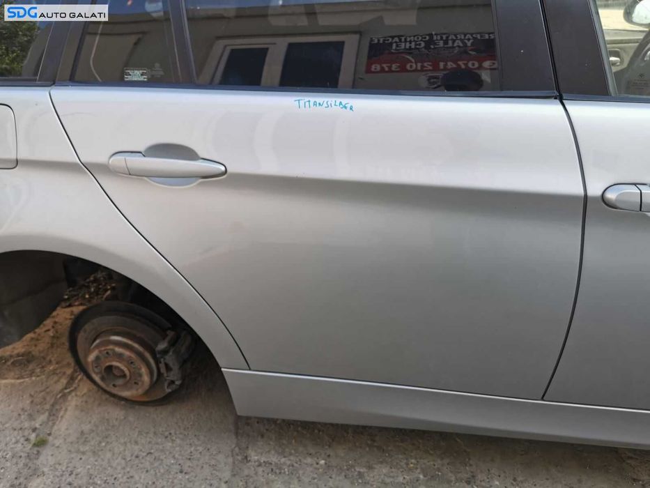 Usa Usi Portiera Portiere Dreapta Spate BMW Seria 3 E91 Break Combi 2004 - 2011 Culoare 354/7 Titansilber Metallic [0563]