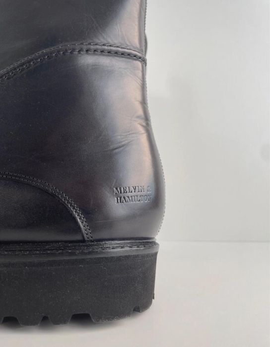 Melvin & Hamilton Ghete bărbătești din piele Matthew, mărimea 49, negru premium