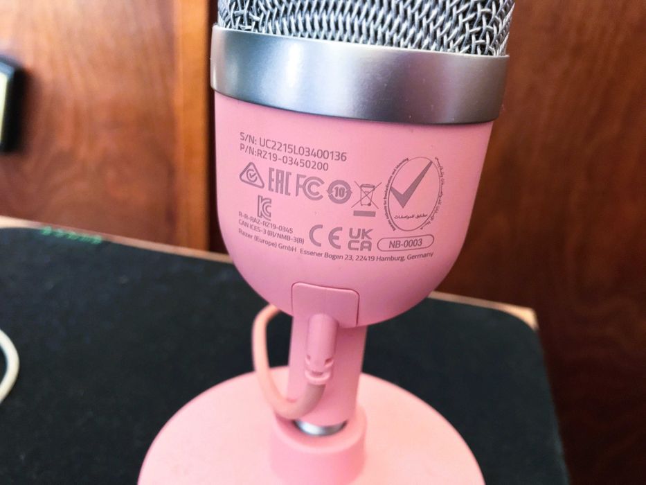 Гейминг микрофон Razer - Seiren Mini, розов