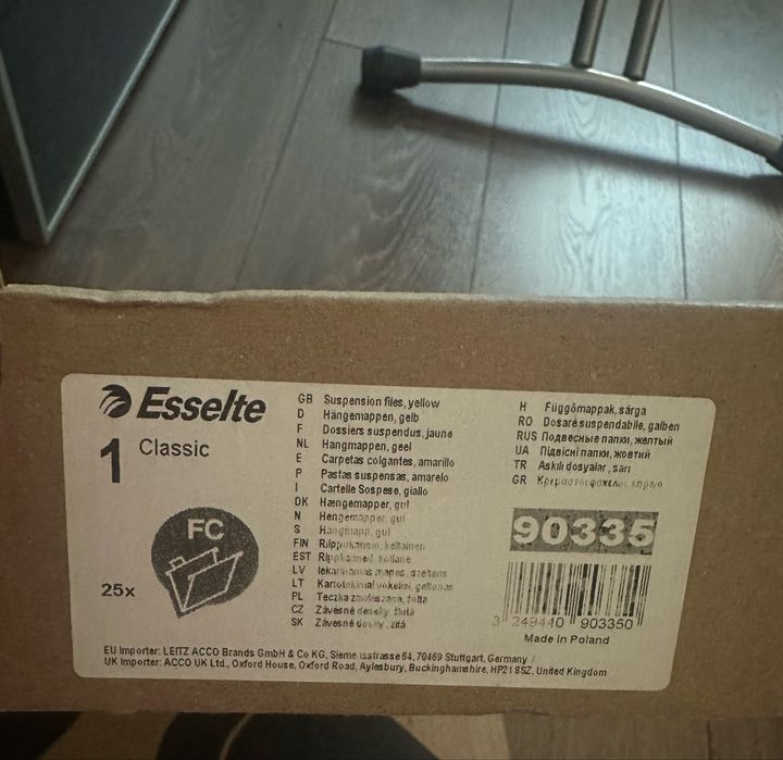 Set 25 dosare suspendabile Esselte FC 90335