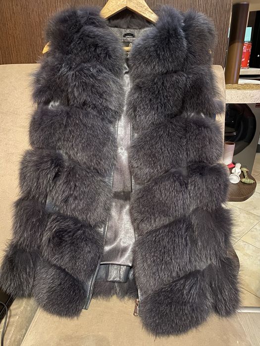 Зимен елек тъмно сив