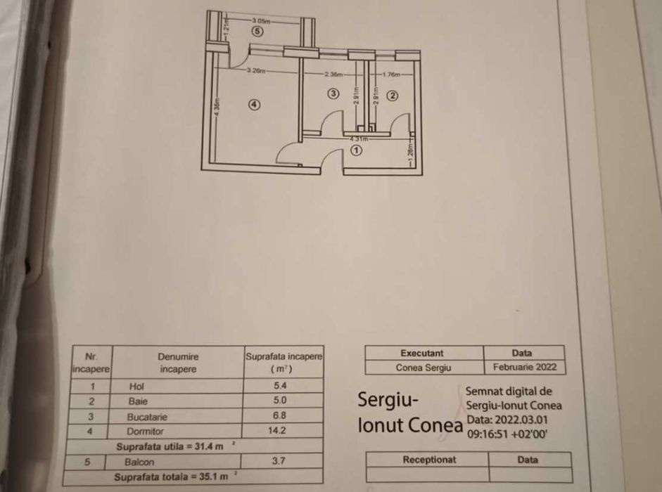Garsoniera in Chiajna, direct proprietar, comision 0
