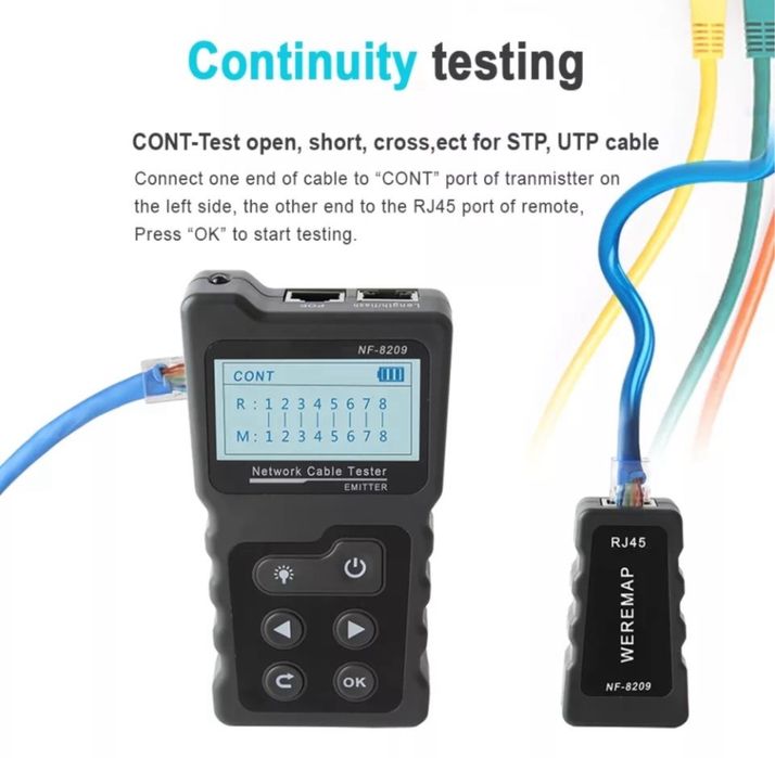 Многоцелевой сетевой РОЕ тестер NF-8209