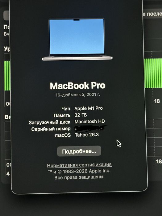 Macbook M1 pro 16 32/512