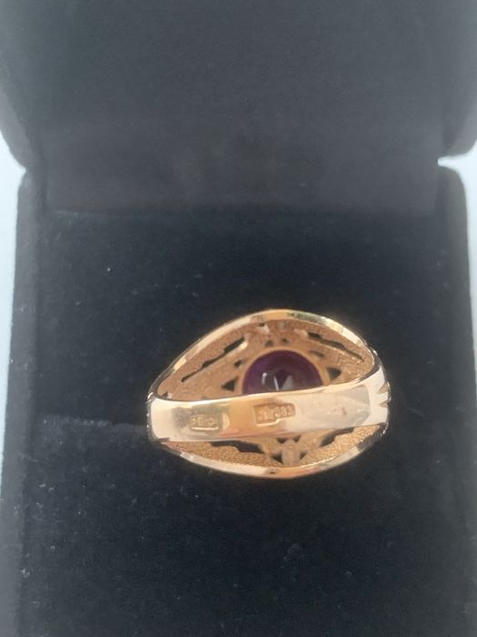 Кольцо  - ювелирный зааод  СССР , со звездой .