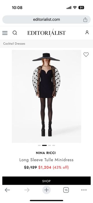 Nina Ricci polka dot рокля, FR36