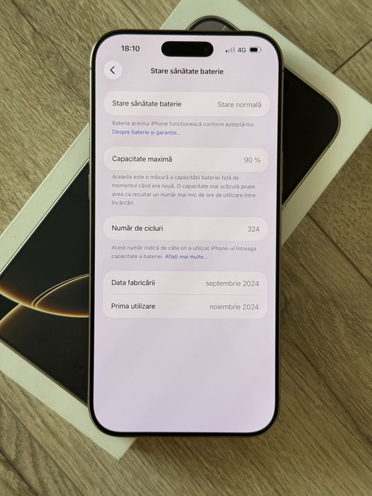 Vand iPhone 16 Pro Max Desert Titanium