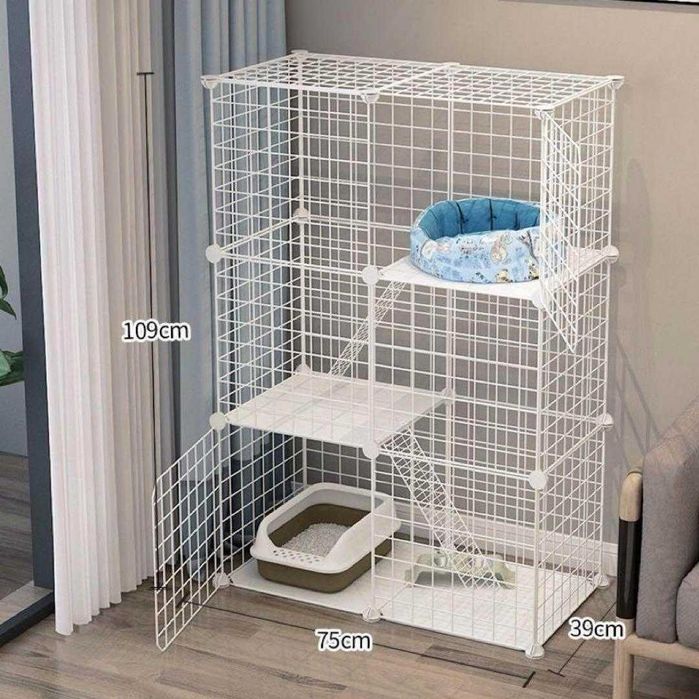 Модулна клетка от сглобяеми метални елементи за домашни любимци